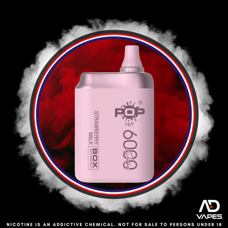 Pop Hits 6000 50mg Strawberry Milk