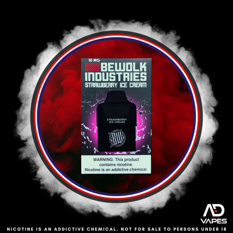 Bewolk Industries Replacement Pod 6000 Strawberry Ice Cream 10mg
