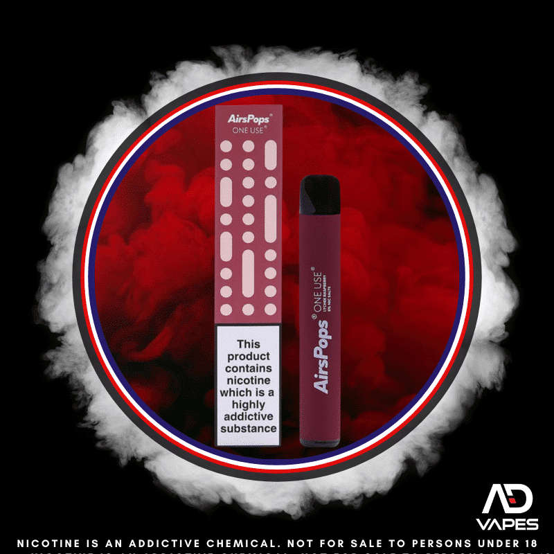 Airscream Airspops 0mg Lychee Raspberry Zero Nic