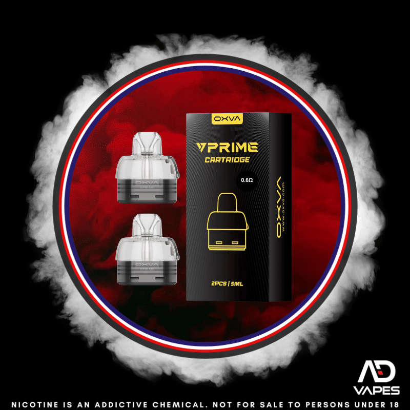 OXVA VPrime Replacement Cartridges 0.6ohm 5ml 2 Pack