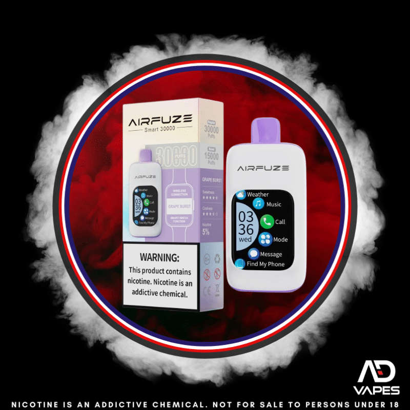 Airfuze Smart Vape 30K 50mg Grape Burst