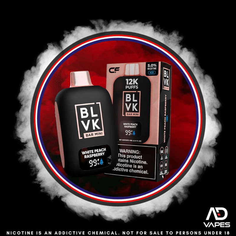 BLVK Bar Mini 12k 50mg White Peach Raspberry