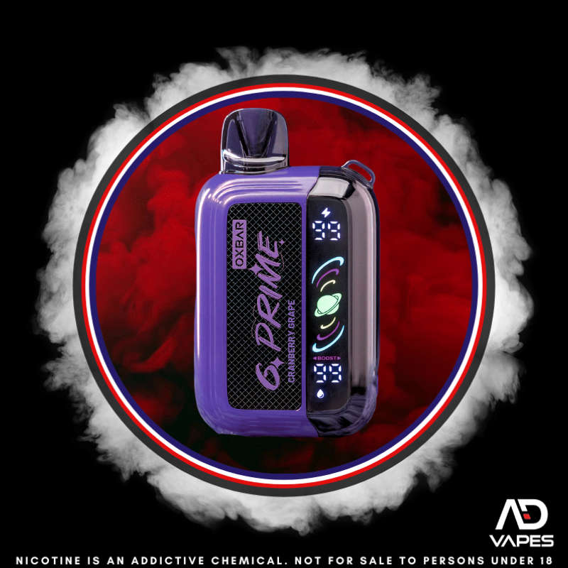 Oxbar G Prime 25K 50mg Cranberry Grape