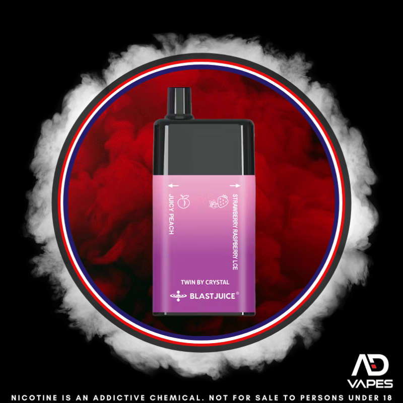 Blast Juice 9000 35mg Juice Peach & Strawberry Raspberry Ice