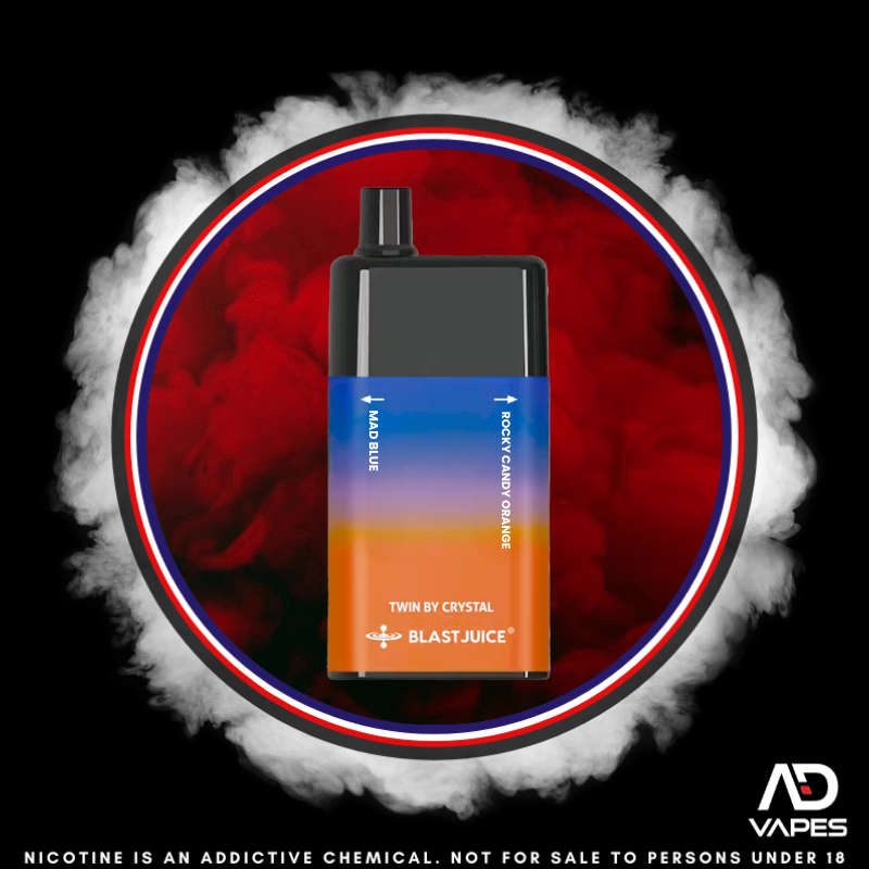 Blast Juice 9000 35mg Mad Blue & Rocky Candy Orange
