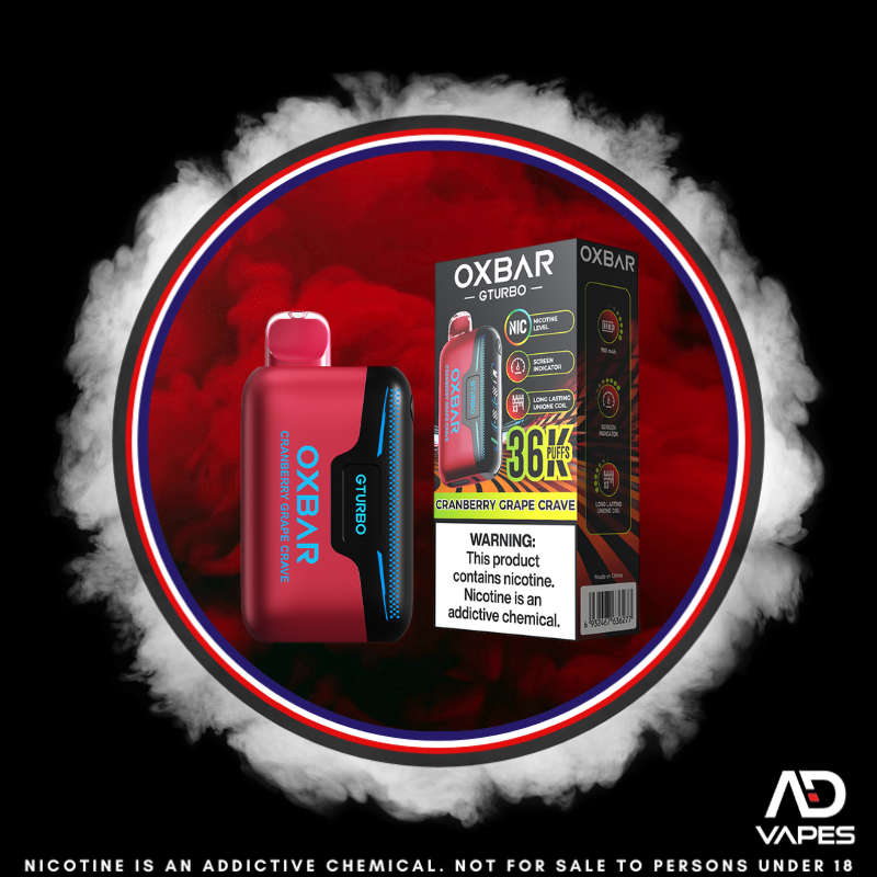 Oxbar GTurbo 36K 50mg Cranberry Grape Crave