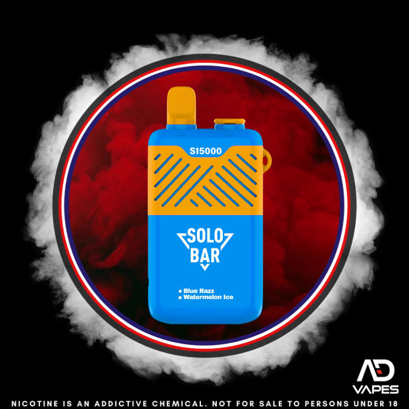 Solo Bar S15000 50mg Blue Razz & Watermelon Ice