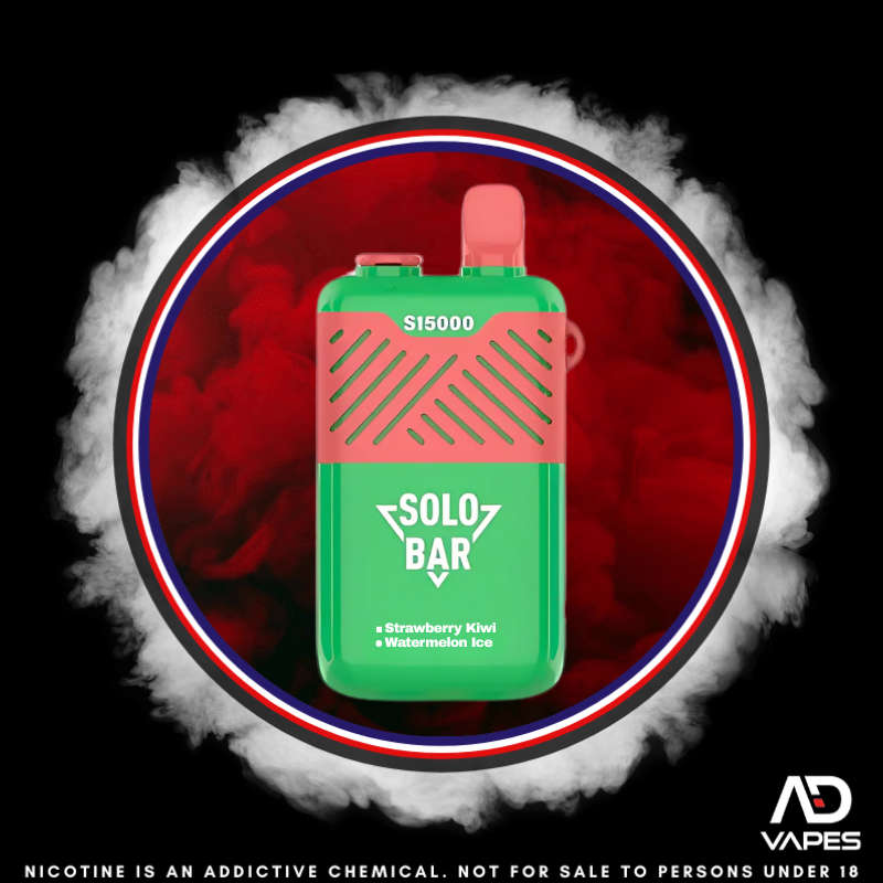 Solo Bar S15000 50mg Strawberry Kiwi & Watermelon Ice