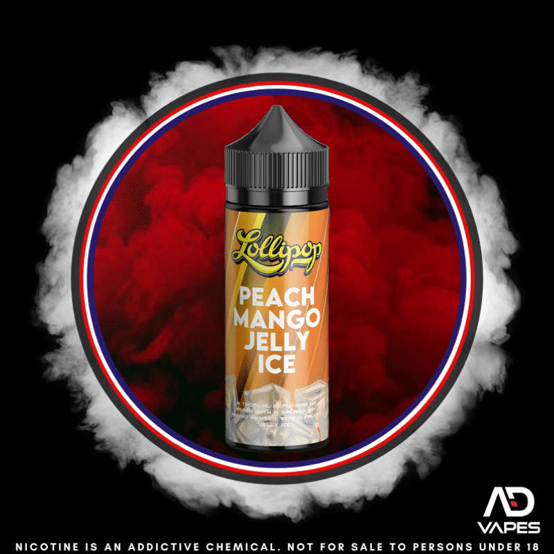 Cosmic Dropz Lollipop Peach Mango Jelly Ice 120ml Flavour Shot