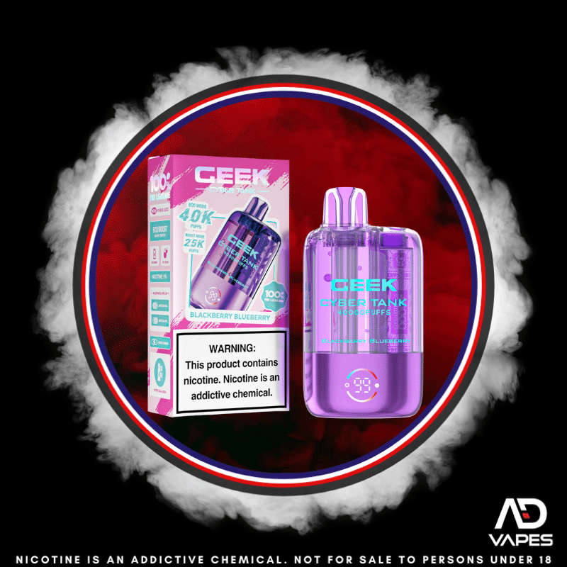 Keystone Geek Cyber Tank 40K 50mg Blackberry Blueberry