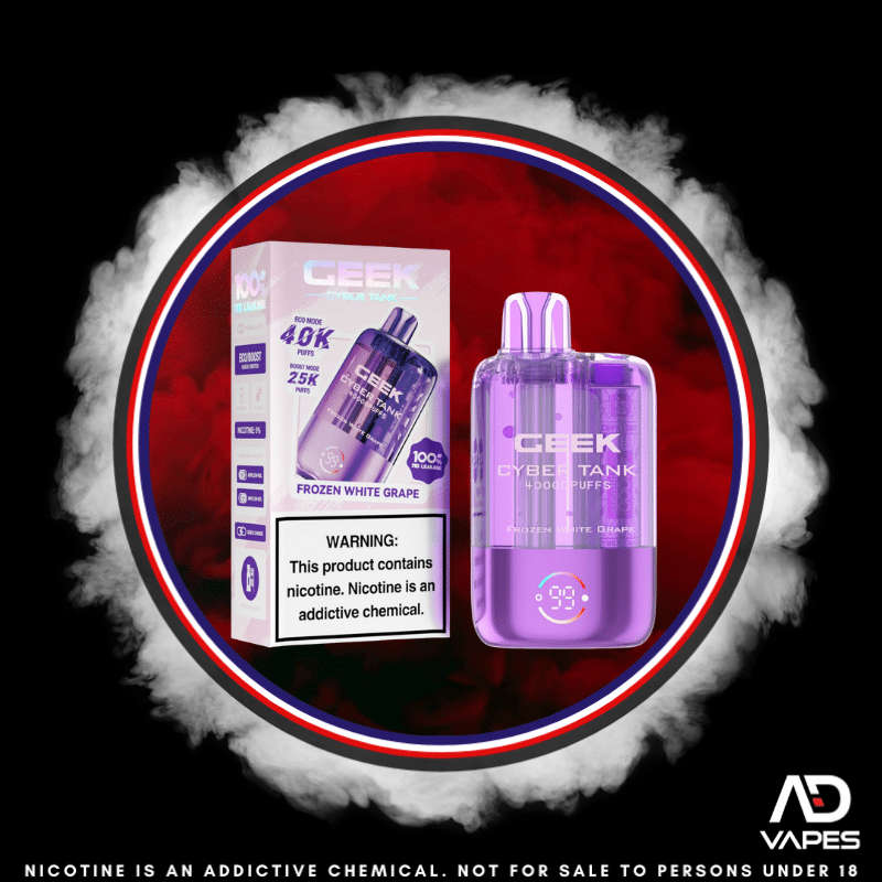 Keystone Geek Cyber Tank 40K 50mg Frozen White Grape