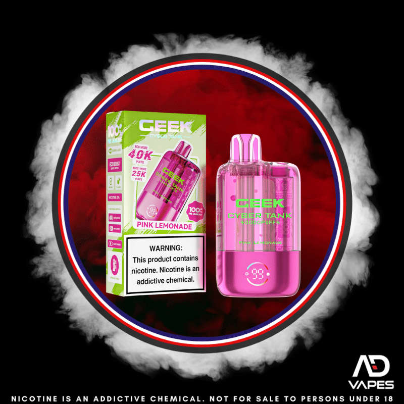 Keystone Geek Cyber Tank 40K 50mg Pink Lemonade