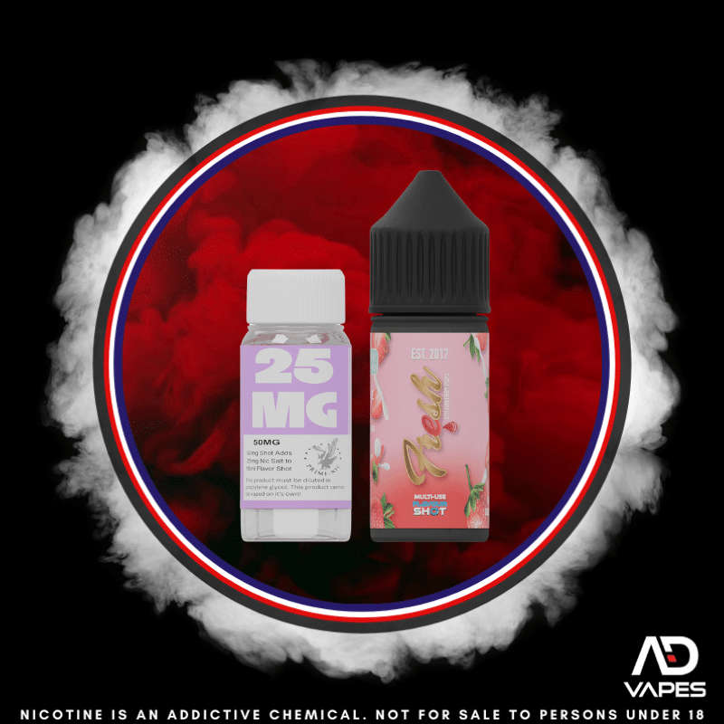 Fresh Strawberry Pops 25mg 30ml Longfill Kit