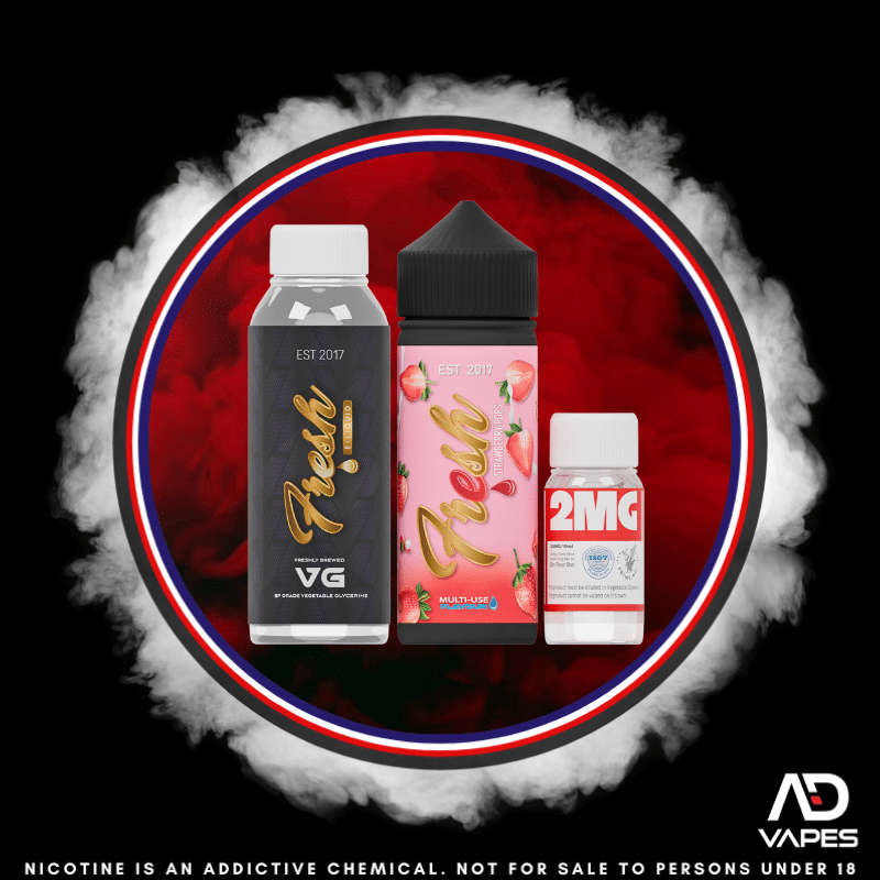 Fresh Strawberry Pops 2mg 120ml Longfill Kit