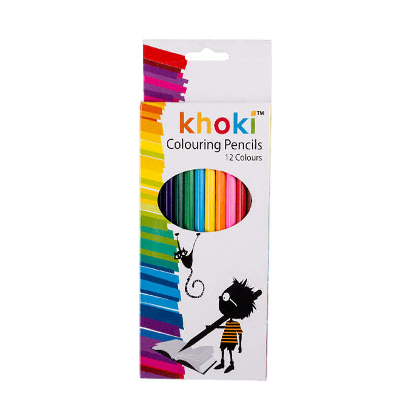 Bulk Pack 5 x Long Pencil Crayons 12 Colours