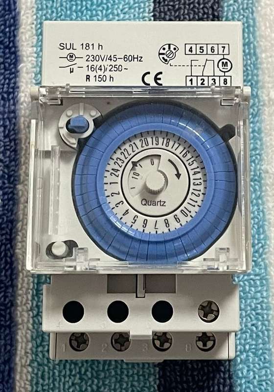 SUL 181H Electronic Timer / Pool Timer 230V 45-60Hz 24 Hour Cycle Time