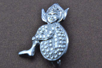 White Metal Pixie Brooch |  |