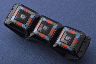Glass Art Deco Bracelet |  |