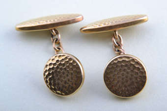 Gilt 1930's Cufflinks |  |