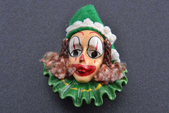 Plastic Clown Brooch |  |