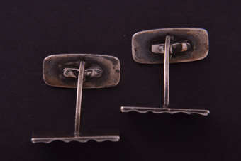 Silver Retro Cufflinks |  |