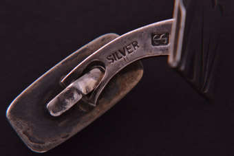 Silver Retro Cufflinks |  |