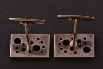 Silver Retro Cufflinks |  |