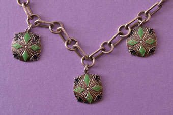 Silver Art Deco Necklace |  |