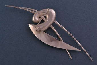 Silver Modernist Brooch |  |
