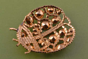 Gilt Vintage Bug Brooch |  |