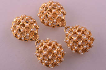 1980's Gilt Earrings |  |