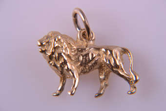 Gold Lion Charm | National Free Shipping |