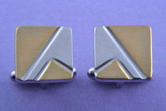 Modern Two-Tone Cufflinks |  |