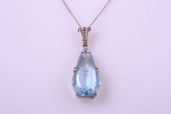 Silver Art Deco Pendant |  |