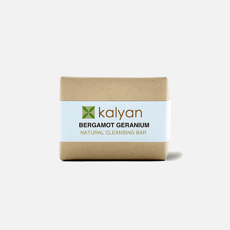 Kalyan Herbal Bergamot and Geranium Soap Bar 200g