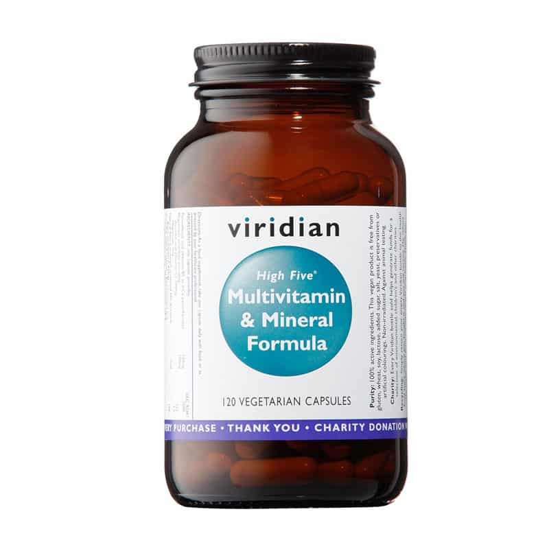 Viridian Nutrition High Five Multivit & Mineral Formula Veg Caps 120's