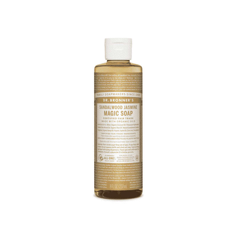 Dr Bronners Sandalwood Jasmine Pure Castille Liquid Soap 237ml