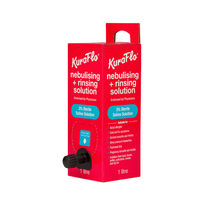 Kuraflo Nebulising & Rinsing Solution 3% 1L