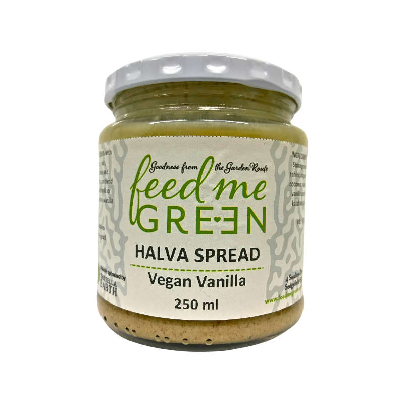 Feed Me Green Halva Spread Vegan Vanilla 250ml