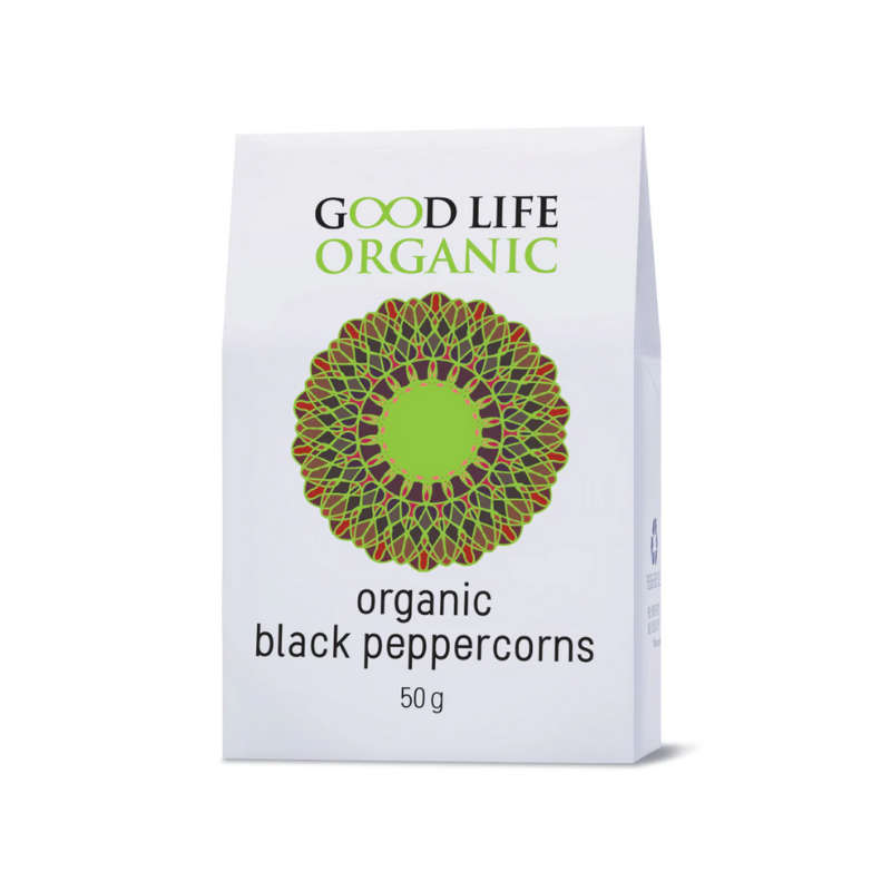 Good Life Organic Black Peppercorns 50g