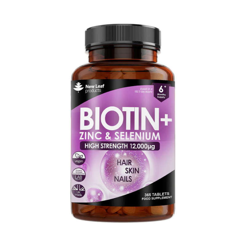 New Leaf Biotin Zinc Selenium 12000mcg 365