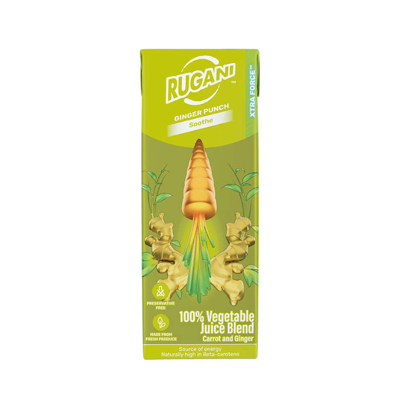 Rugani Juice 100% Carrot & Ginger Juice 330ml