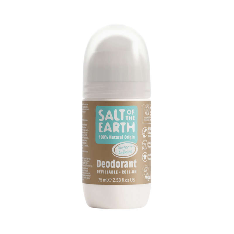 Salt of the Earth Ginger & Jasmine Refillable Roll-On Deodorant 75ml