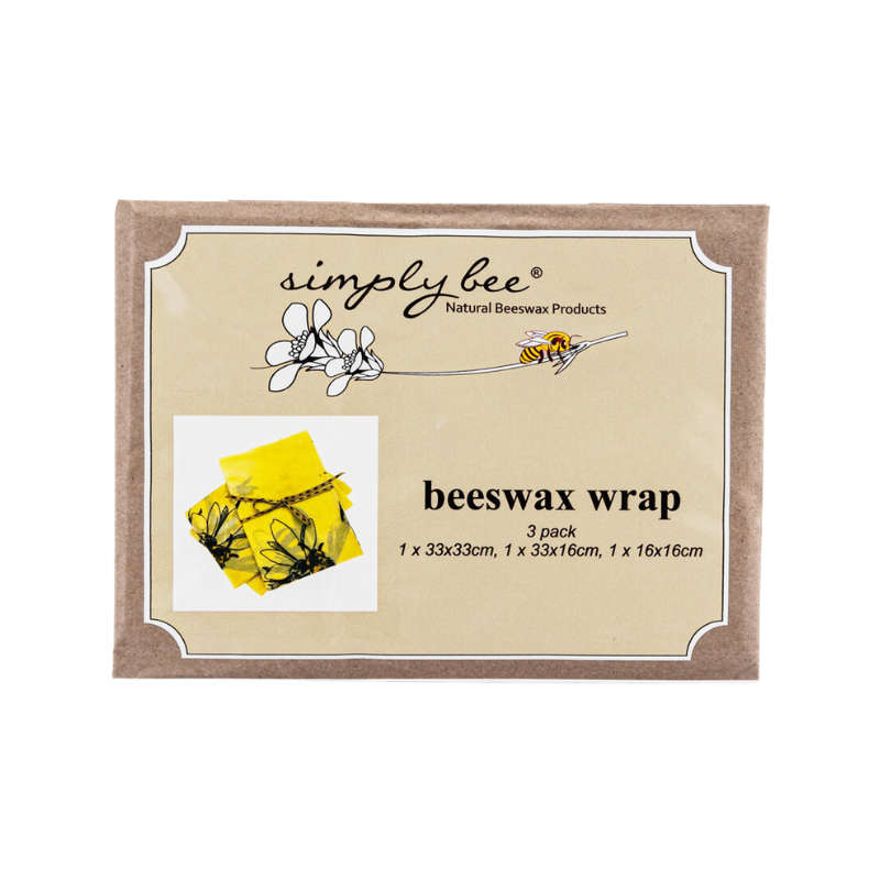 Simple Bee Beeswax Wrap 3 pack