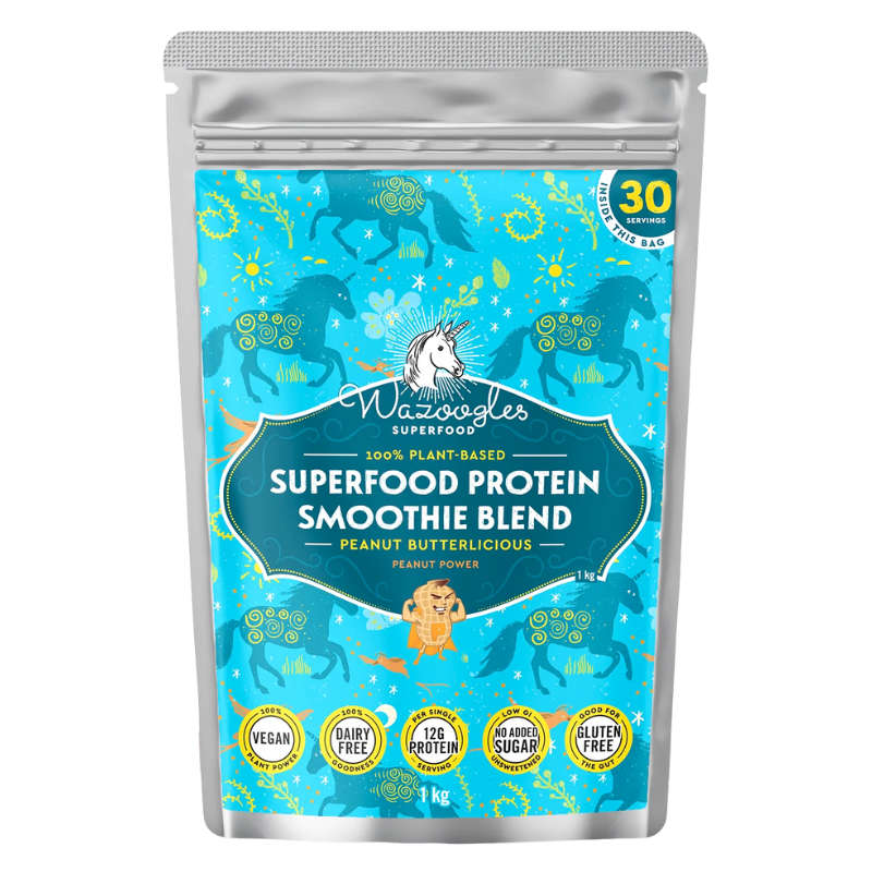 Wazoogles Superfood Protein Blend Peanut Butterlicious 1kg