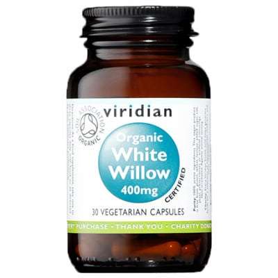 Viridian Nutrition Organic White Willow 400mg 30's
