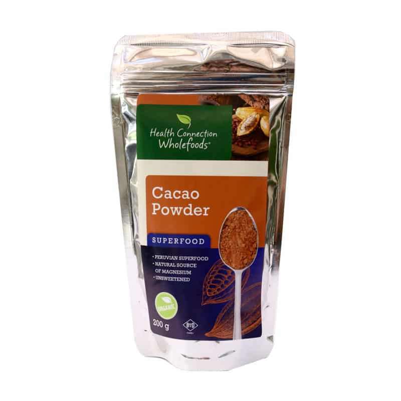 Health Connection Wholefoods Cacao Powder Organic 200g