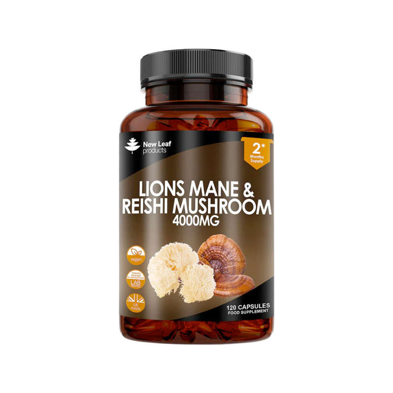 New Leaf Lions Mane & Reishi Mushroom 120