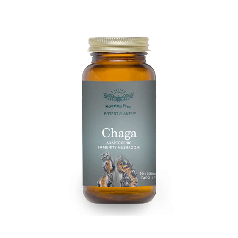 Soaring Free Superfoods Chaga Mushroom Vegecaps 90