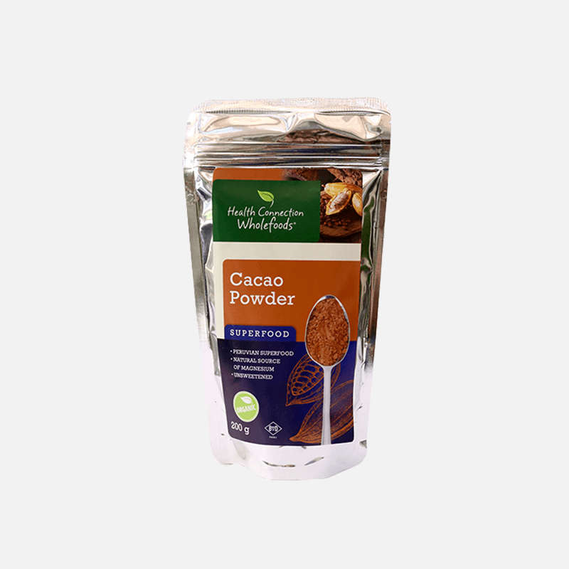 Health Connection Wholefoods Cacao Powder Organic 200g
